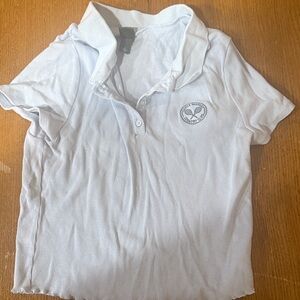 Wild Fable Light Gray Ribbed Top